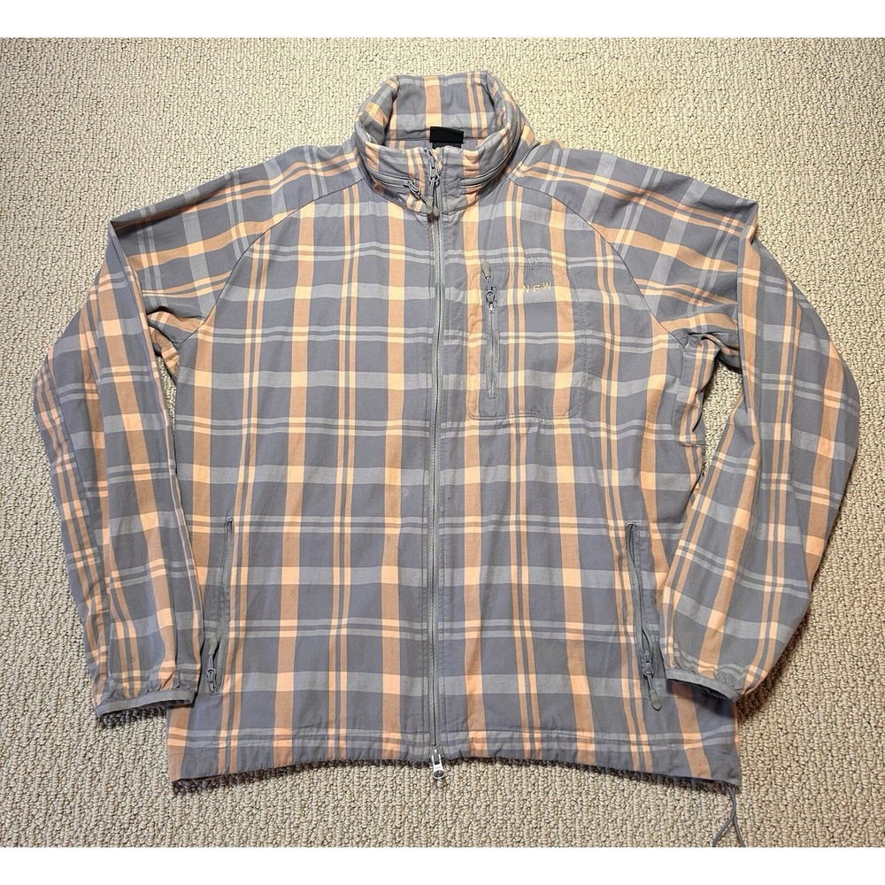 NIKE NSW Plaid Hidden Hood Jacket Women Sz XL